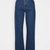 Monki Damen TAIKI STRAIGHT LEG LA LUNE - Jeans Straight Leg - Blue Medium Dusty