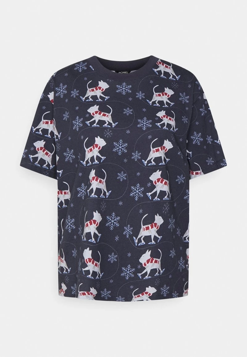 Monki T-Shirt Print - Blue | Damen 5 Monki T-Shirt Print - Blue | Damen – Bild 5