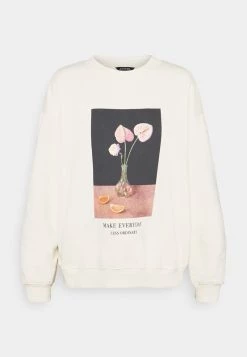 Monki Damen Sweatshirt - Off-white -Monki Verkäufe 2022 01cb8540db744b7195a3b21413e3bac7