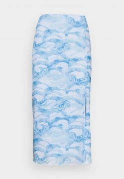 Monki Damen Bleistiftrock - Blue Light -Monki Verkäufe 2022 021a1c6033d5404588671e6cfe0ca73a