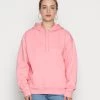 Monki Damen Kapuzenpullover - Pink