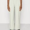 Monki Damen Stoffhose - Green Dusty Light