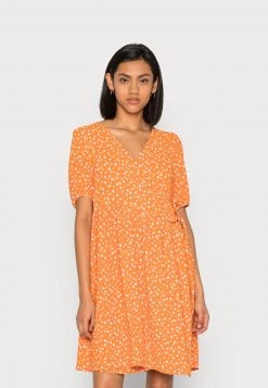 Monki Damen Freizeitkleid - Orange