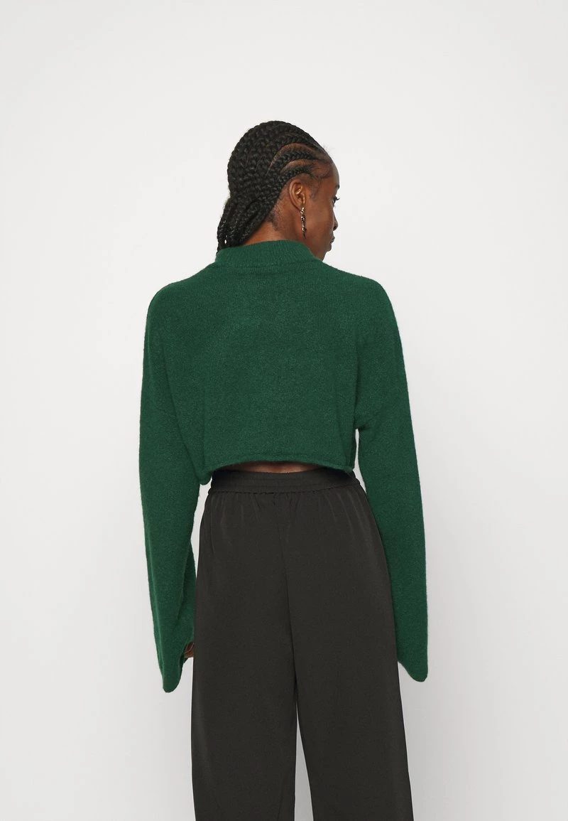 Monki Damen Strickpullover - Dark Green 3 Monki Damen Strickpullover - Dark Green – Bild 3