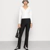 Monki Damen Strickjacke - Black/off White