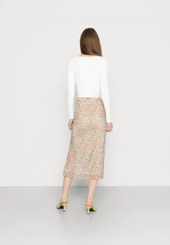 Monki Damen Bleistiftrock - Yellow Dusty Light/grannyflower -Monki Verkäufe 2022 05d6b4de23e44465ac82e28beab6a81a