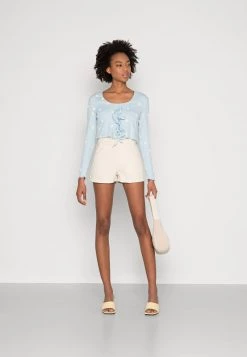 Monki Damen Jeans Shorts - Beige -Monki Verkäufe 2022 063e0f4fa05640b7ab341eea5b1b72d3