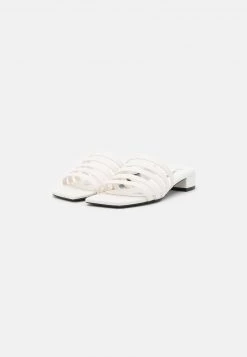 Monki Pantolette Flach - White Light | Damen -Monki Verkäufe 2022 06a1f22b1f944cb4832b451f772747d4