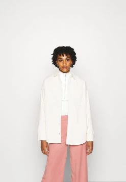 Monki Damen Hemdbluse - White Light