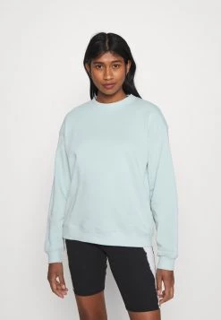 Monki Damen Sweatshirt - Green Dusty Light