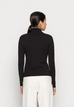 Monki Damen Langarmshirt - Black Dark -Monki Verkäufe 2022 08b05856084b4b07bbdc4299939edb3e