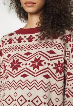 Monki Damen Strickpullover - Red Dark -Monki Verkäufe 2022 0919a224afb647d2a095cf7c5f79467c