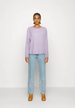 Monki Damen Langarmshirt - Lilac Purple Light -Monki Verkäufe 2022 094b0a31d83141f3910295cfe23b5e6e