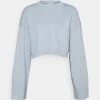Monki Damen Strickpullover - Blue Dusty Light