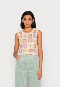 Monki Damen Strickpullover - Multi Coloured