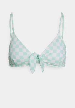Monki KIKKI BRA - Bikini-Top - Checker Mint | Damen
