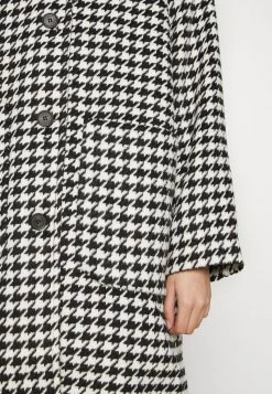 Monki Damen Klassischer Mantel - Black/white -Monki Verkäufe 2022 0b327532d9df46098f64a11cdd3b603b