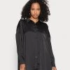 Monki Damen Hemdbluse - Black