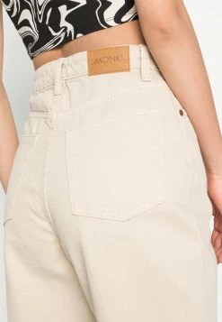 Monki Damen Jeans Straight Leg - Beige Dusty Light -Monki Verkäufe 2022 0c59751447c9451aa8414343400d4bbe