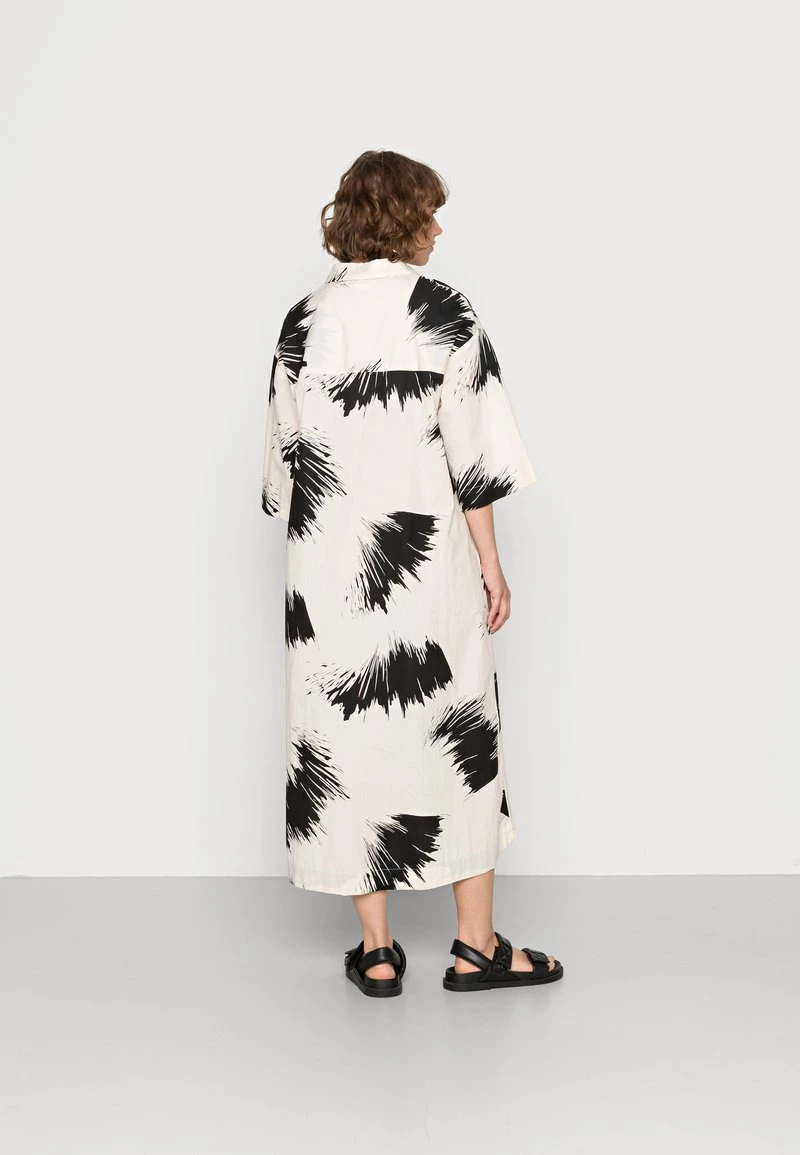 Monki Damen Blusenkleid - Black/white 3 Monki Damen Blusenkleid - Black/white – Bild 3