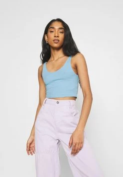 Monki Damen Top - Blue Light/white -Monki Verkäufe 2022 0fd72e1c62e14e249d80248edc21103a