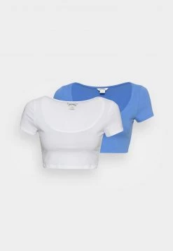 Monki Damen 2 PACK - T-Shirt Basic - Blue/white -Monki Verkäufe 2022 0ff977988d1d4614b172e029efd7db27