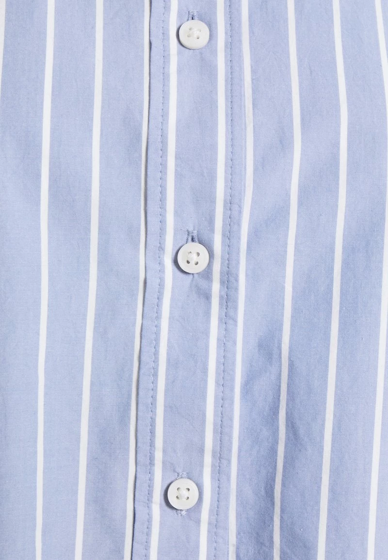 Monki Damen Bluse - Blue Dusty Light Stripe 6 Monki Damen Bluse - Blue Dusty Light Stripe – Bild 6