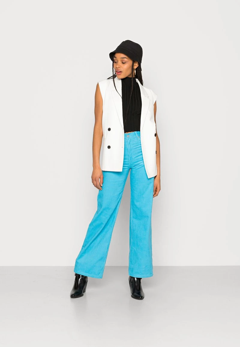 Monki Damen Stoffhose - Blue 2 Monki Damen Stoffhose - Blue – Bild 2