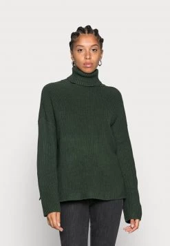 Monki Damen Strickpullover - Green Dark