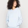 Monki Damen Kapuzenpullover - Light Blue