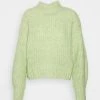 Monki Damen Strickpullover - Green Melange