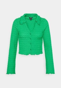Monki Damen Strickjacke - Light Green