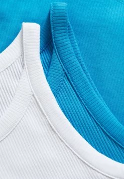 Monki Damen EDDA SINGLET 2 PACK - Top - Blue -Monki Verkäufe 2022 139930b92a134e98adcf2c4a81825e53