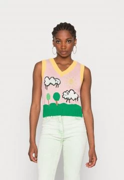 Monki Damen Strickpullover - Goat
