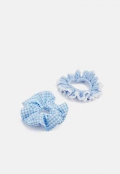 Monki Damen Haar-Styling-Accessoires - Gingham Blue/blue