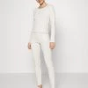 Monki Damen Pyjama - Melange Beige