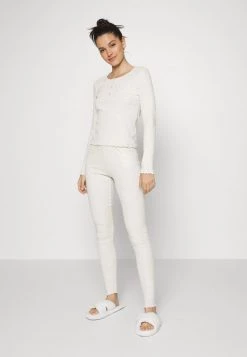 Monki Damen Pyjama - Melange Beige