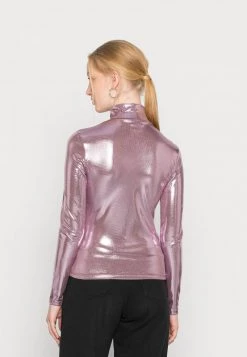 Monki Damen Langarmshirt - Lilac Purple Dusty Light Foil -Monki Verkäufe 2022 154b4f7f1a2e46c7931dd3f6a609c657
