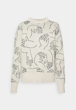 Monki Damen Strickpullover - Beige