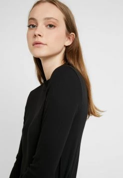 Monki Damen Langarmshirt - Black Dark -Monki Verkäufe 2022 156481eccdb24411af3d79698d01699e