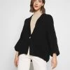 Monki Damen Strickjacke - Black Dark