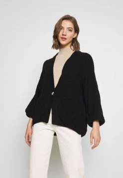 Monki Damen Strickjacke - Black Dark