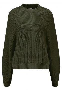 Monki Damen Strickpullover - Khaki -Monki Verkäufe 2022 17051916603043efb5ac67ef40fae136