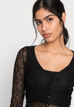 Monki Damen Bluse - Black -Monki Verkäufe 2022 1813c149c2434232afe84907f8878f12