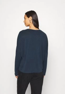 Monki Damen Langarmshirt - Navy Blue -Monki Verkäufe 2022 1936704486124c2e8afd2b92fd673006