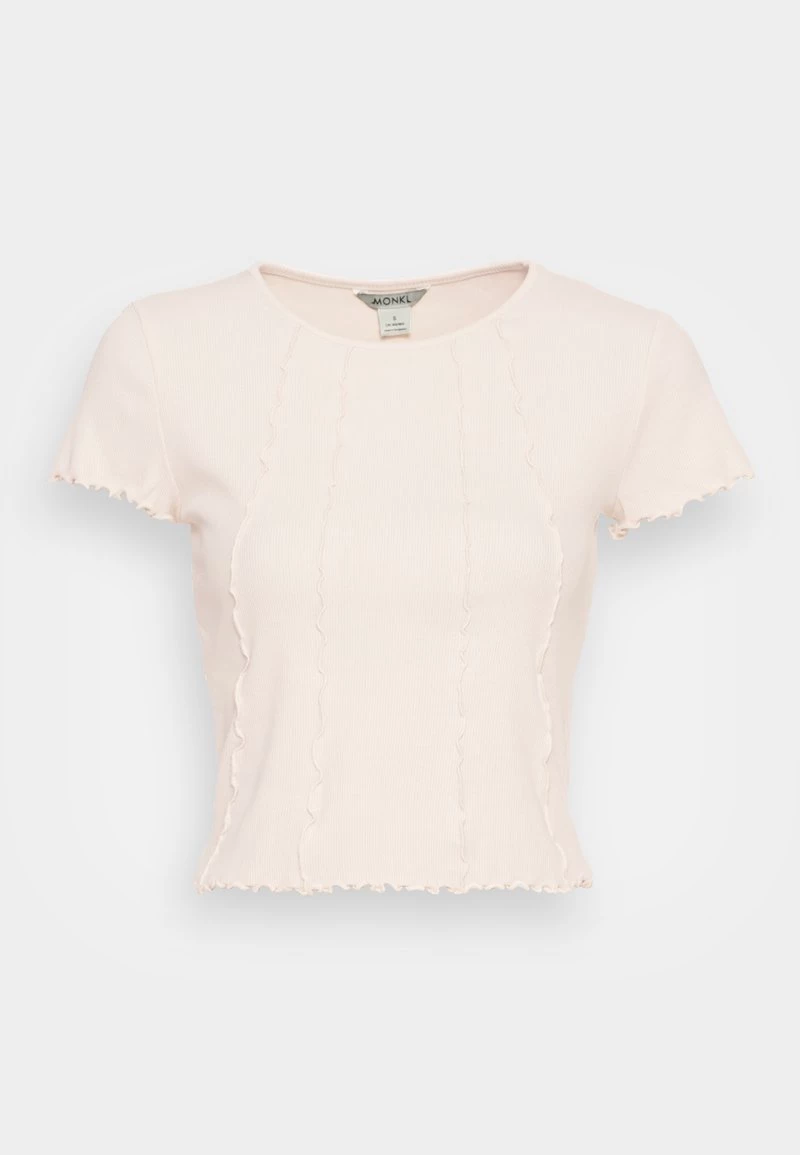 Monki Damen T-Shirt Basic - White Dusty Light 4 Monki Damen T-Shirt Basic - White Dusty Light – Bild 4