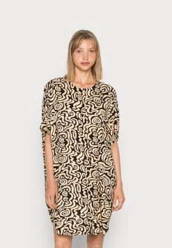 Monki Damen Blusenkleid - Black Dark