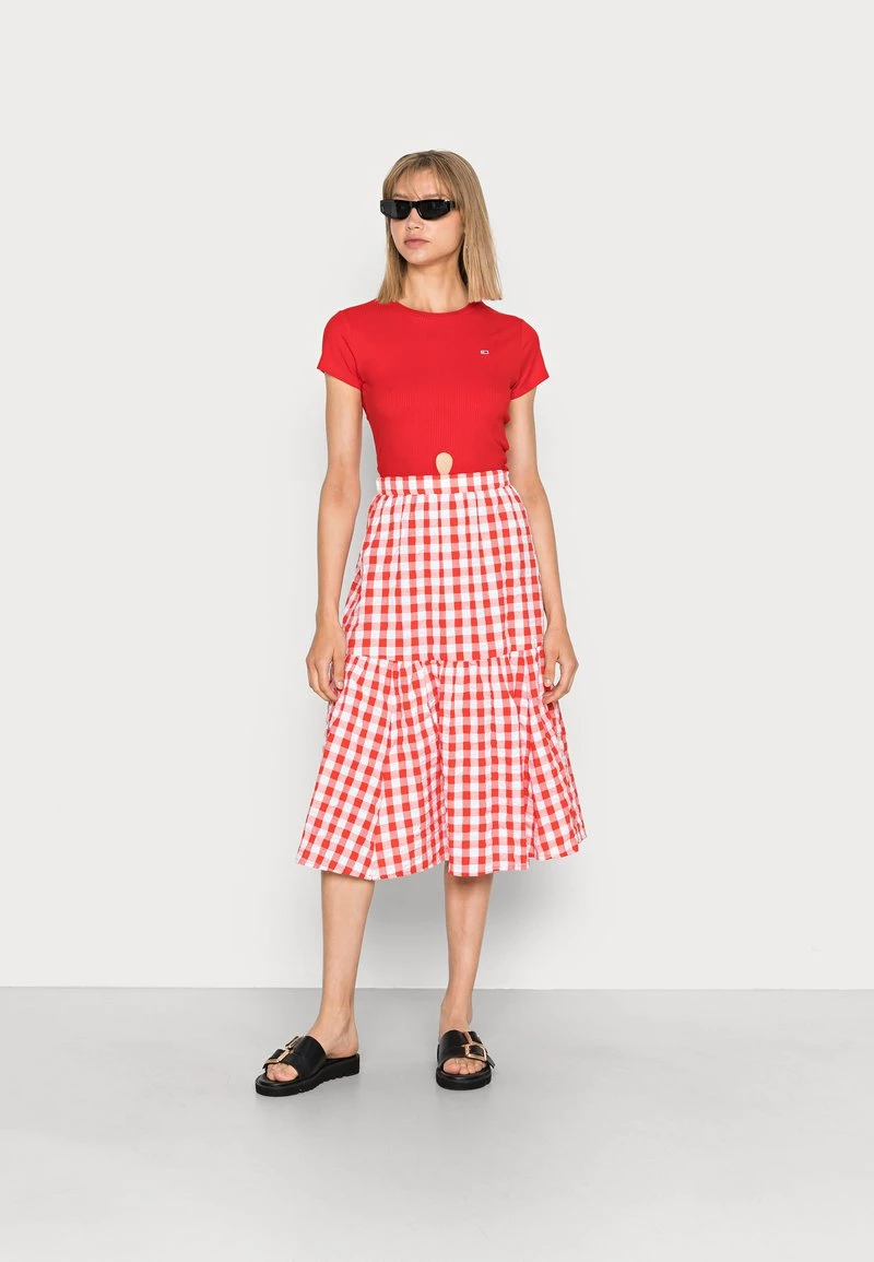 Monki Damen A-Linien-Rock - Big Gingham 2 Monki Damen A-Linien-Rock - Big Gingham – Bild 2