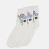 Monki Socken - White Dusty Light | Damen