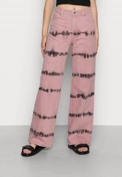 Monki Damen Jeans Relaxed Fit - Pink